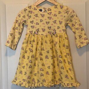 Vintage Baby Baubles Yellow Floral Dress 2T